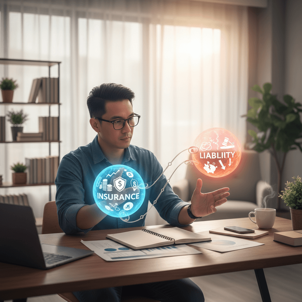 A freelancer weighing insurance and liability tradeoffs