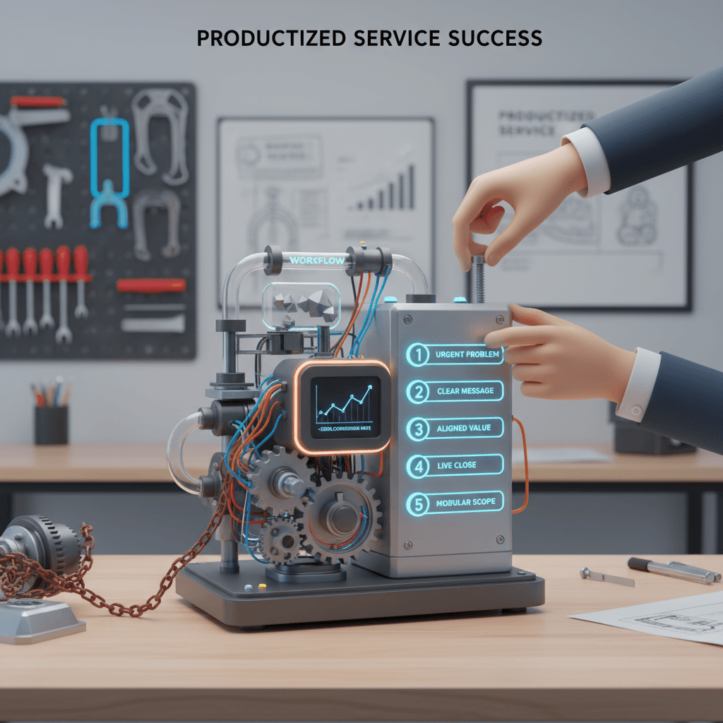 Fixing broken productized service systems