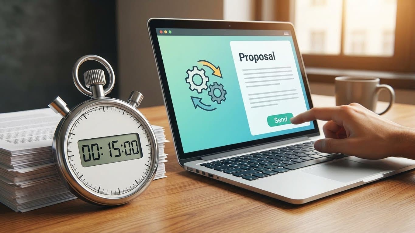 A stopwatch next to a contract