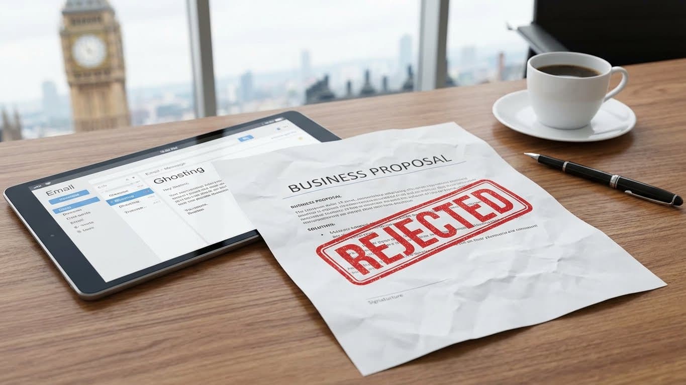 A rejected stamp on a document