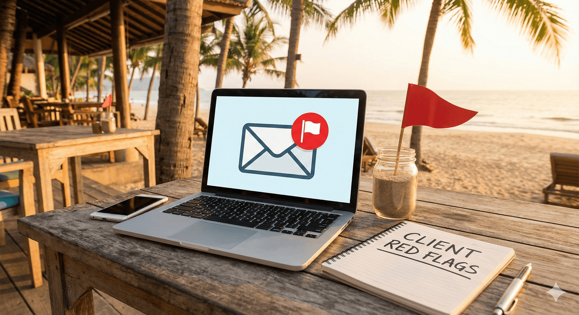 Freelancer identifying warning signs from potential clients