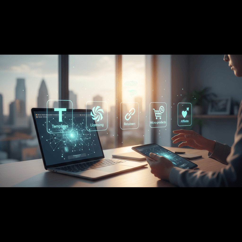 Passive income ideas for freelancers: productized services, templates, retainers, affiliates, and licensing