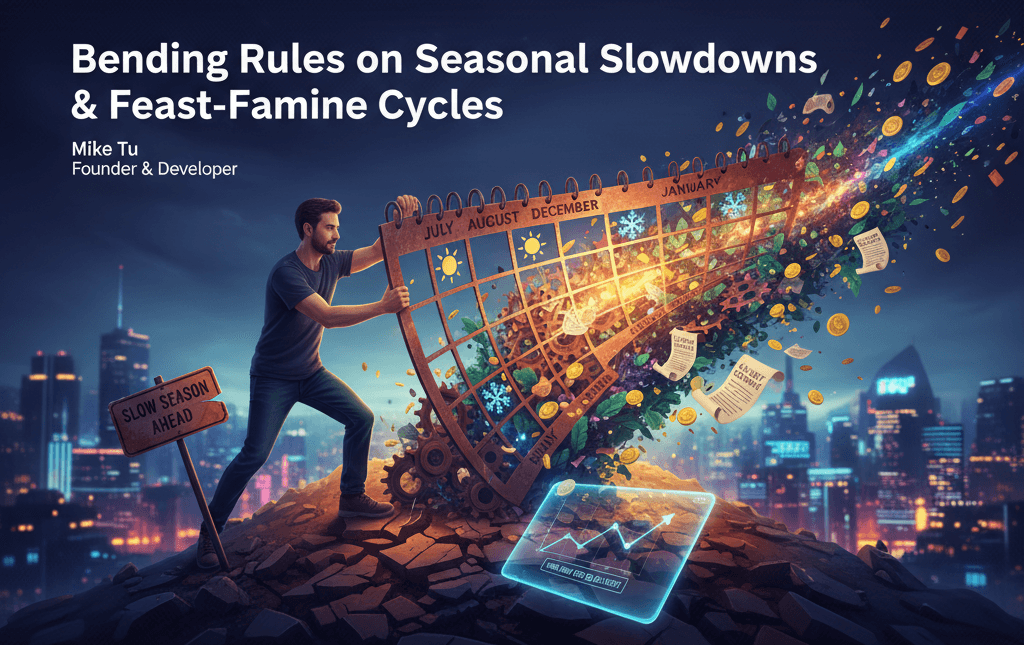 Freelancer breaking seasonal slowdown rules
