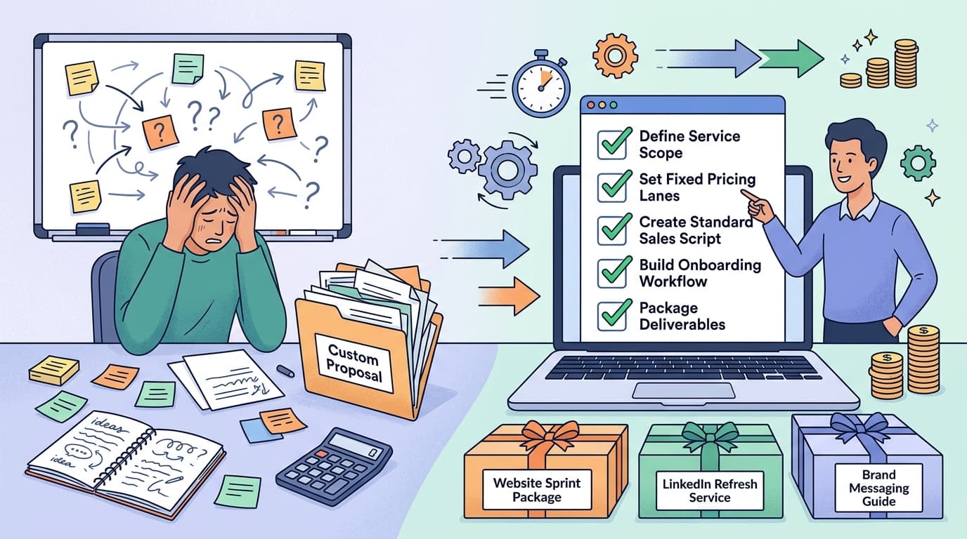 Productized service checklist for freelancers