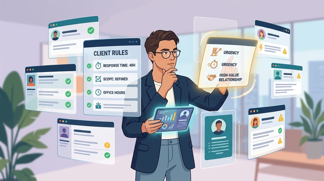 Freelancer managing multiple clients and deciding when to break standard client management rules